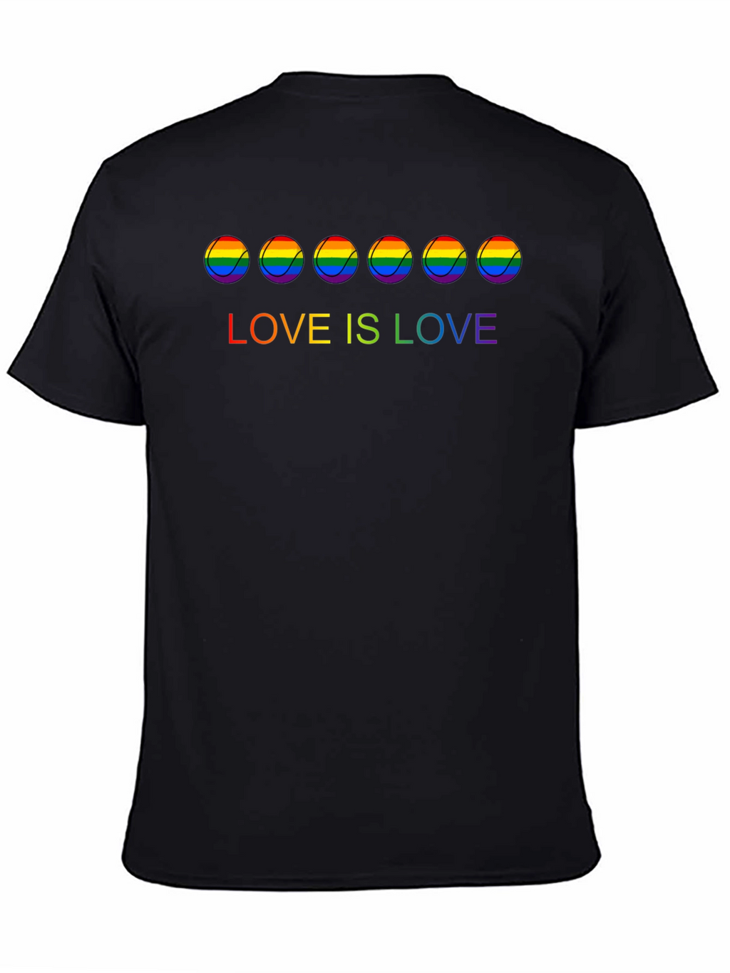 Love is Love Rainbow Tennis Ball T-Shirt