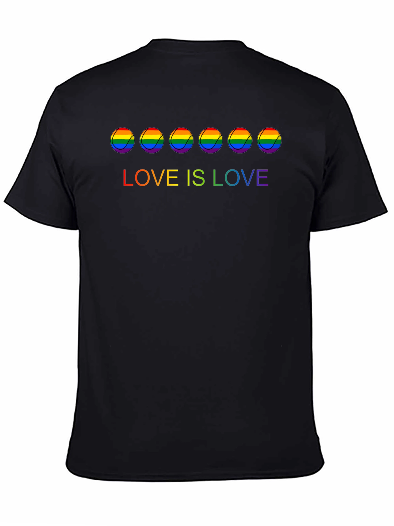 Love is Love Rainbow Tennis Ball T-Shirt