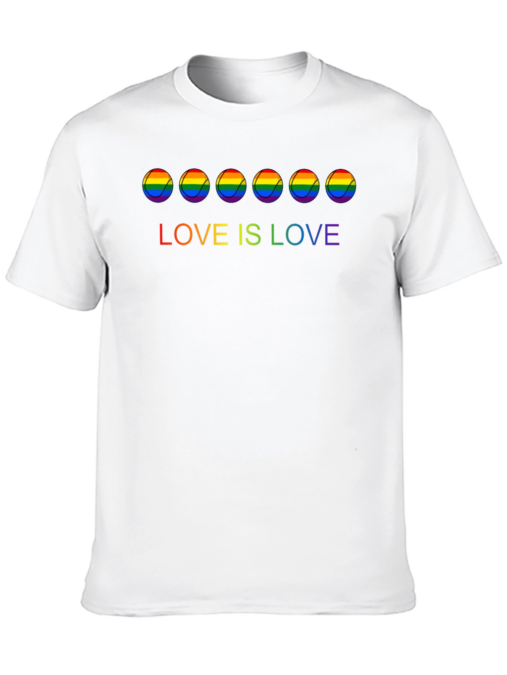 Love is Love Rainbow Tennis Ball T-Shirt