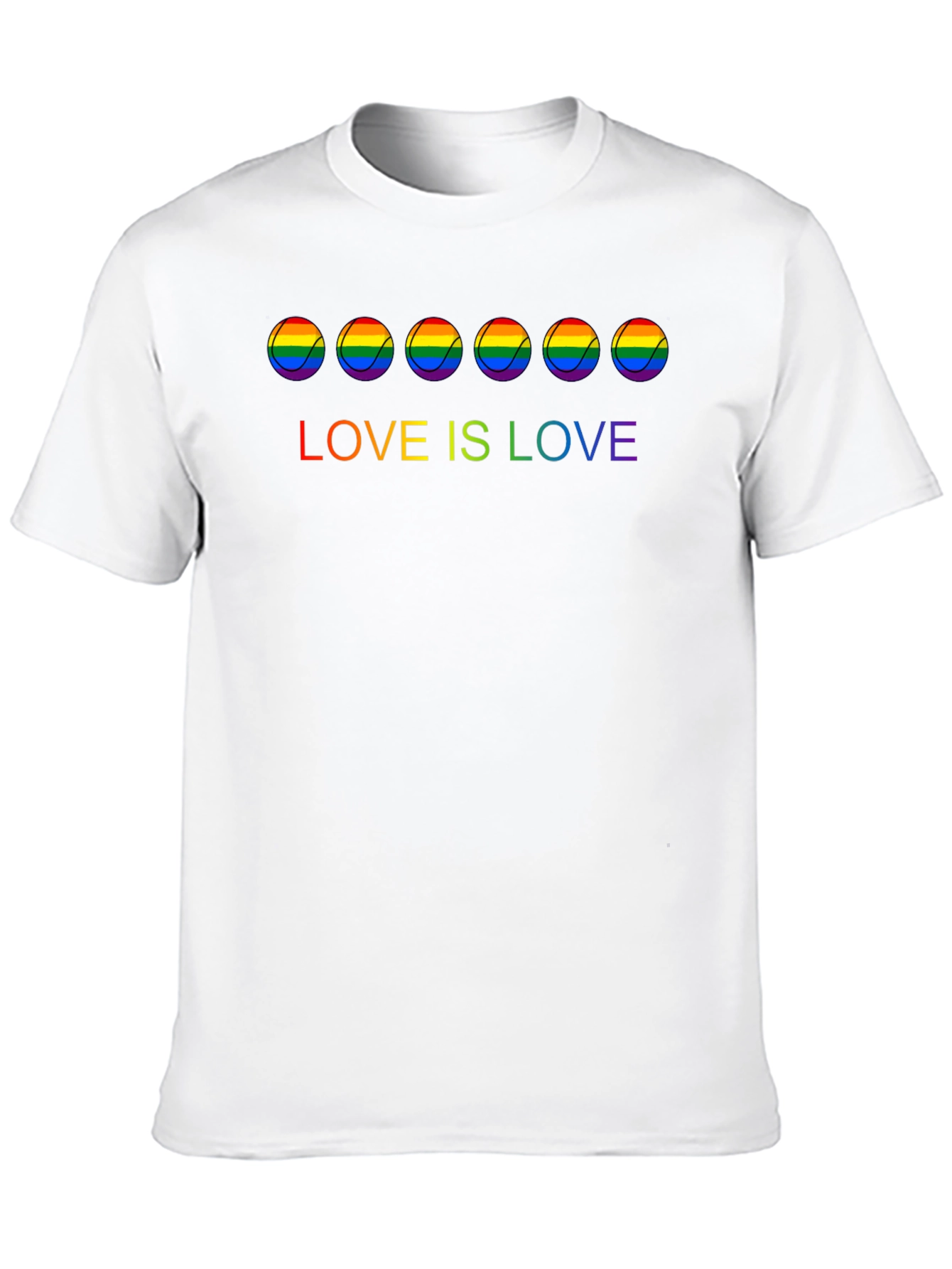 Love is Love Rainbow Tennis Ball T-Shirt