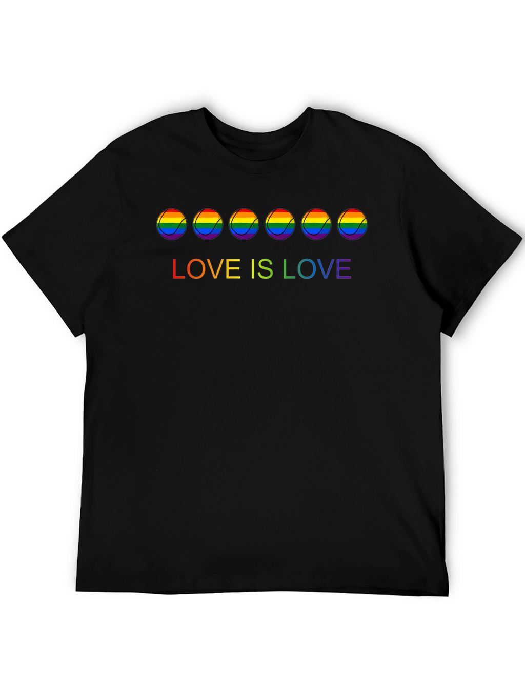 Love is Love Rainbow Tennis Ball T-Shirt