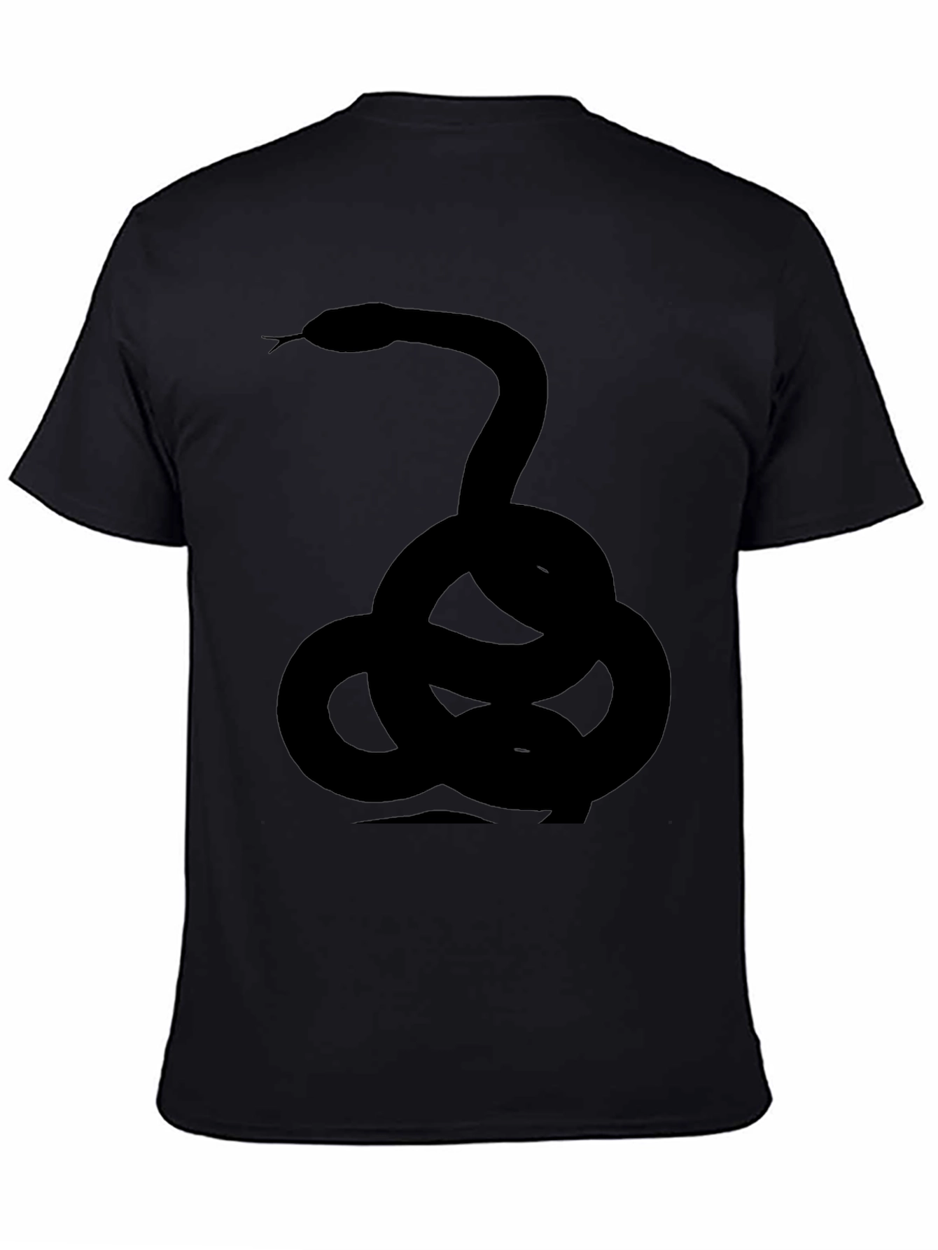 Coiled Snake Graphic Tee - Black