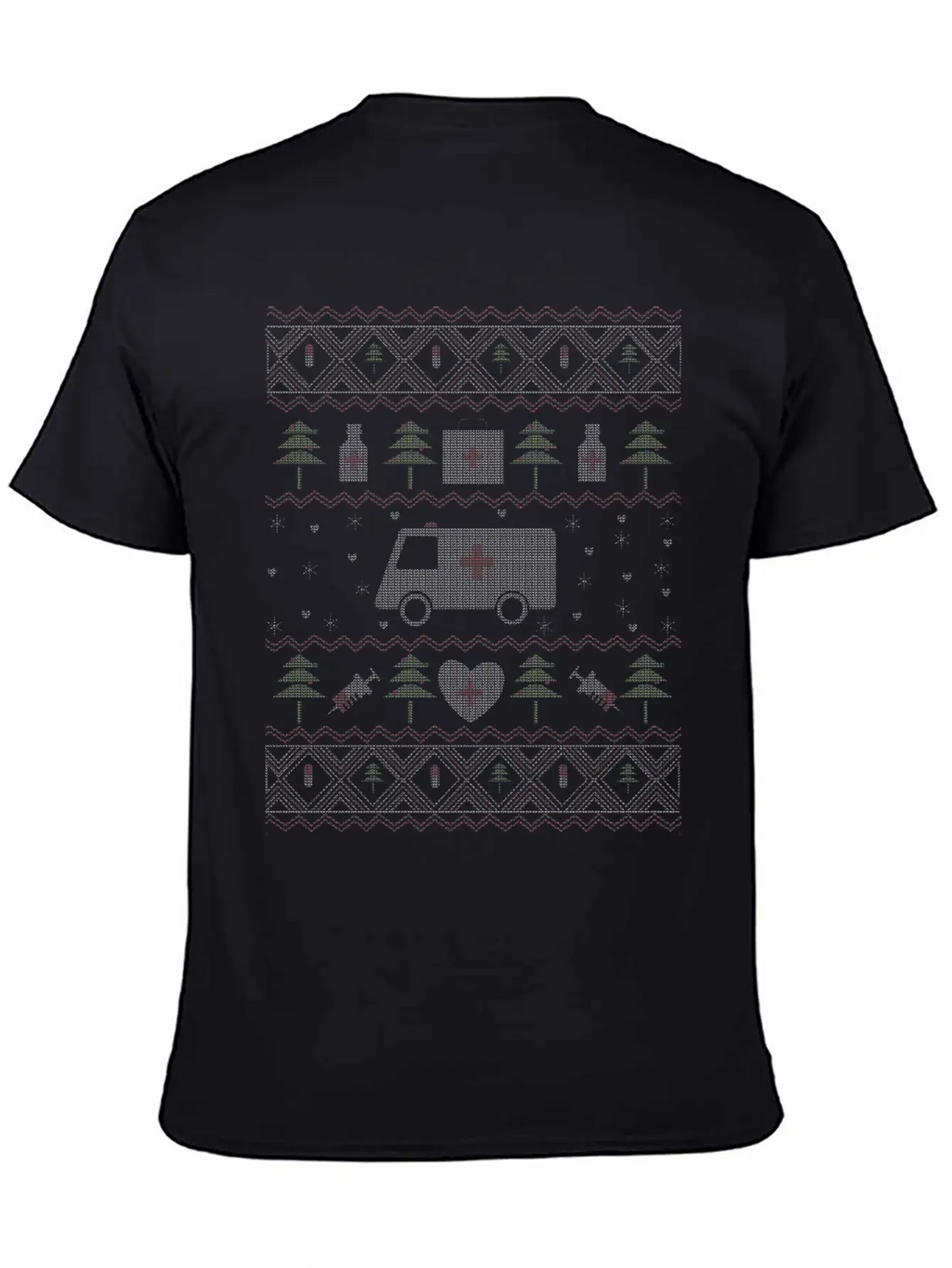 Ugly Christmas Medicine Timeless Short Sleeve Tee – Comfy And Minimalist Design