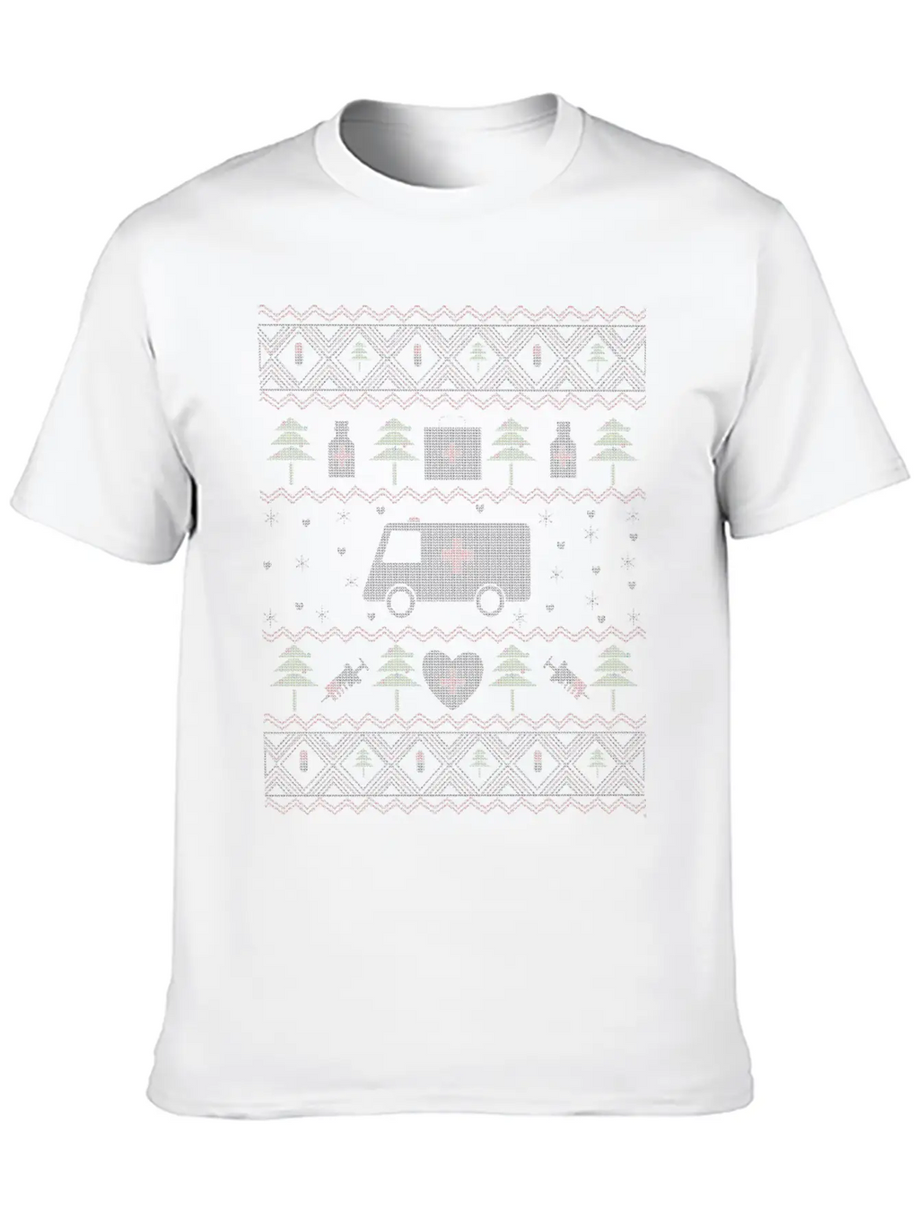 Ugly Christmas Medicine Timeless Short Sleeve Tee – Comfy And Minimalist Design