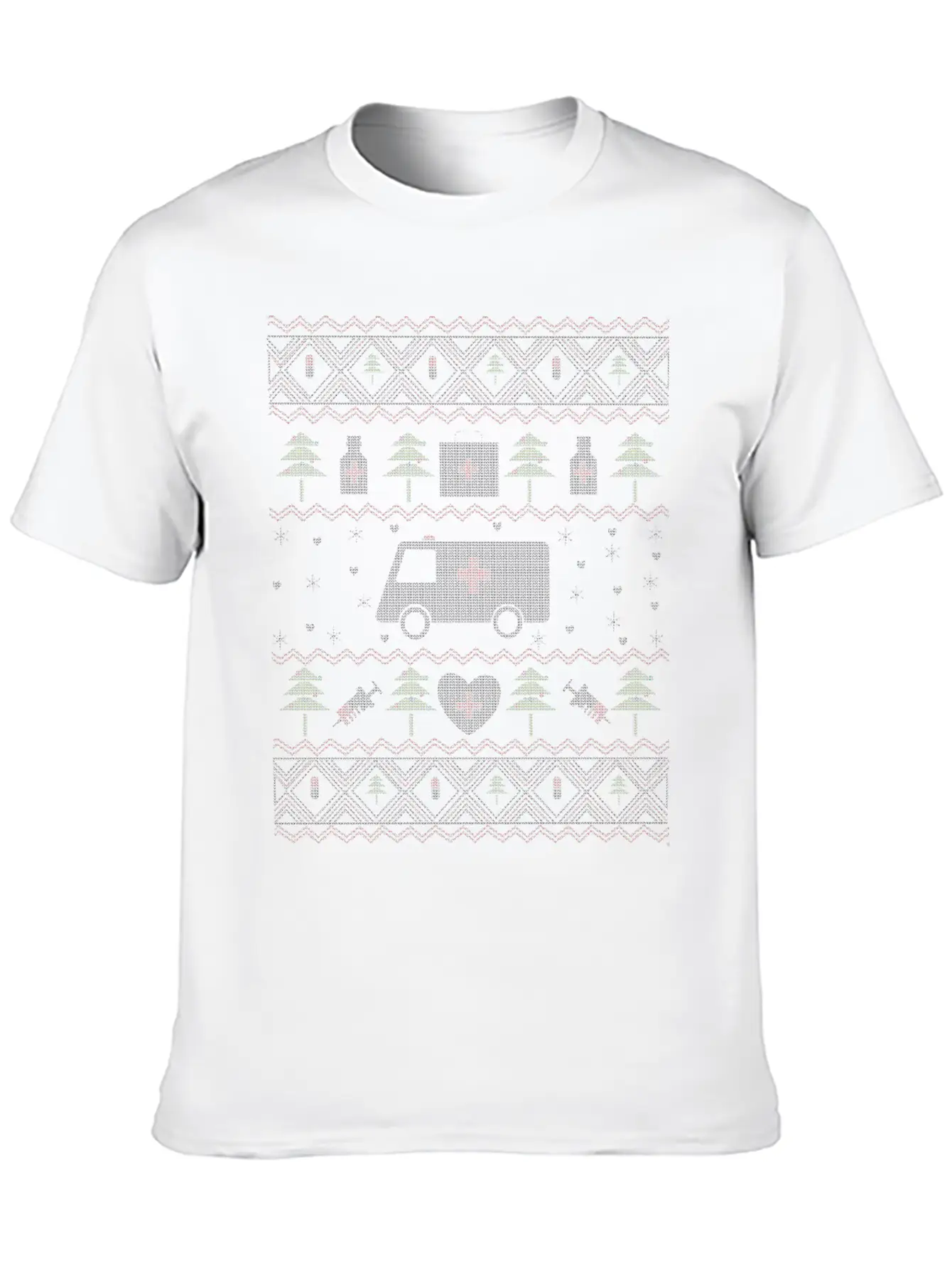 Ugly Christmas Medicine Timeless Short Sleeve Tee – Comfy And Minimalist Design