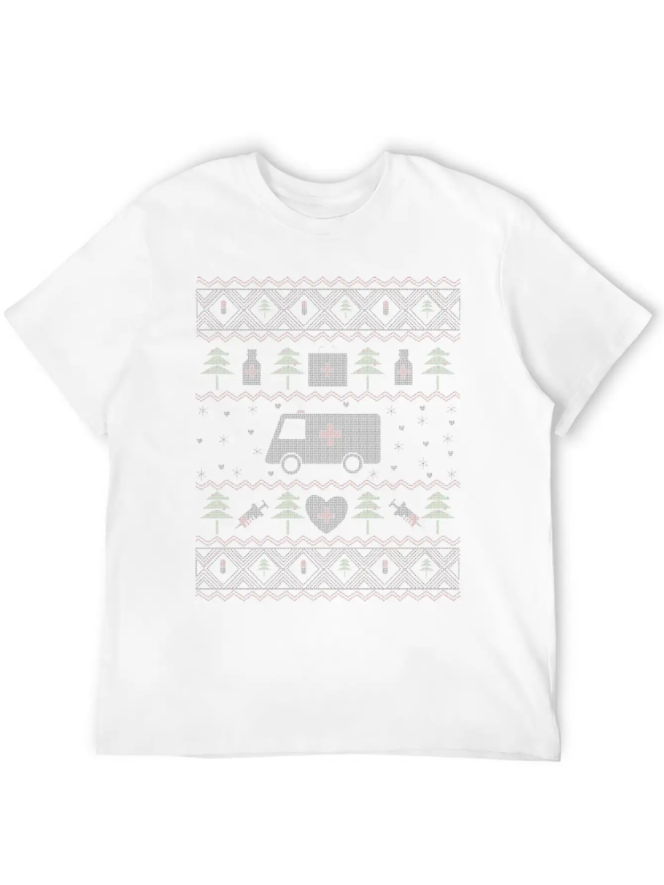 Ugly Christmas Medicine Timeless Short Sleeve Tee – Comfy And Minimalist Design