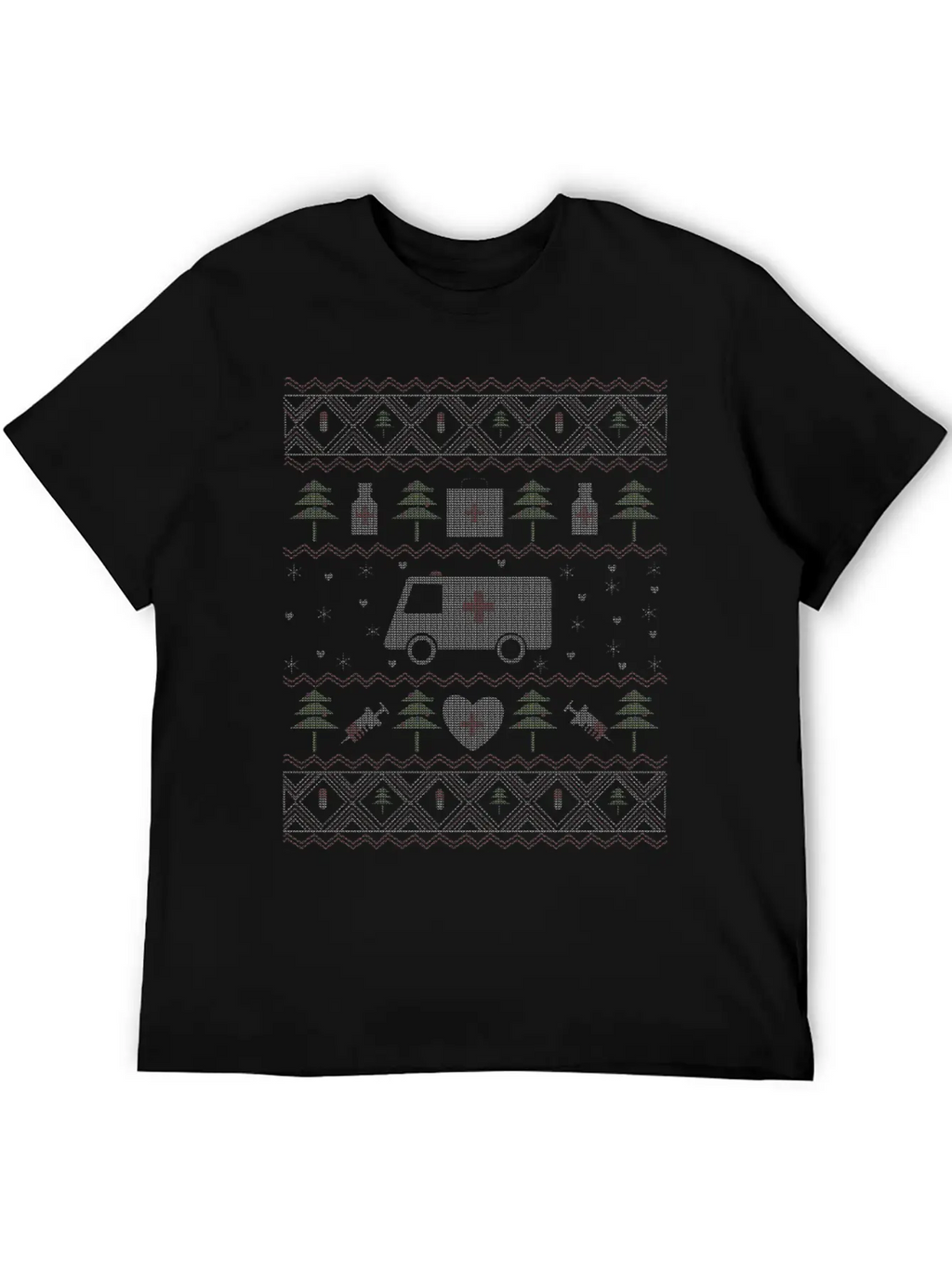 Ugly Christmas Medicine Timeless Short Sleeve Tee – Comfy And Minimalist Design
