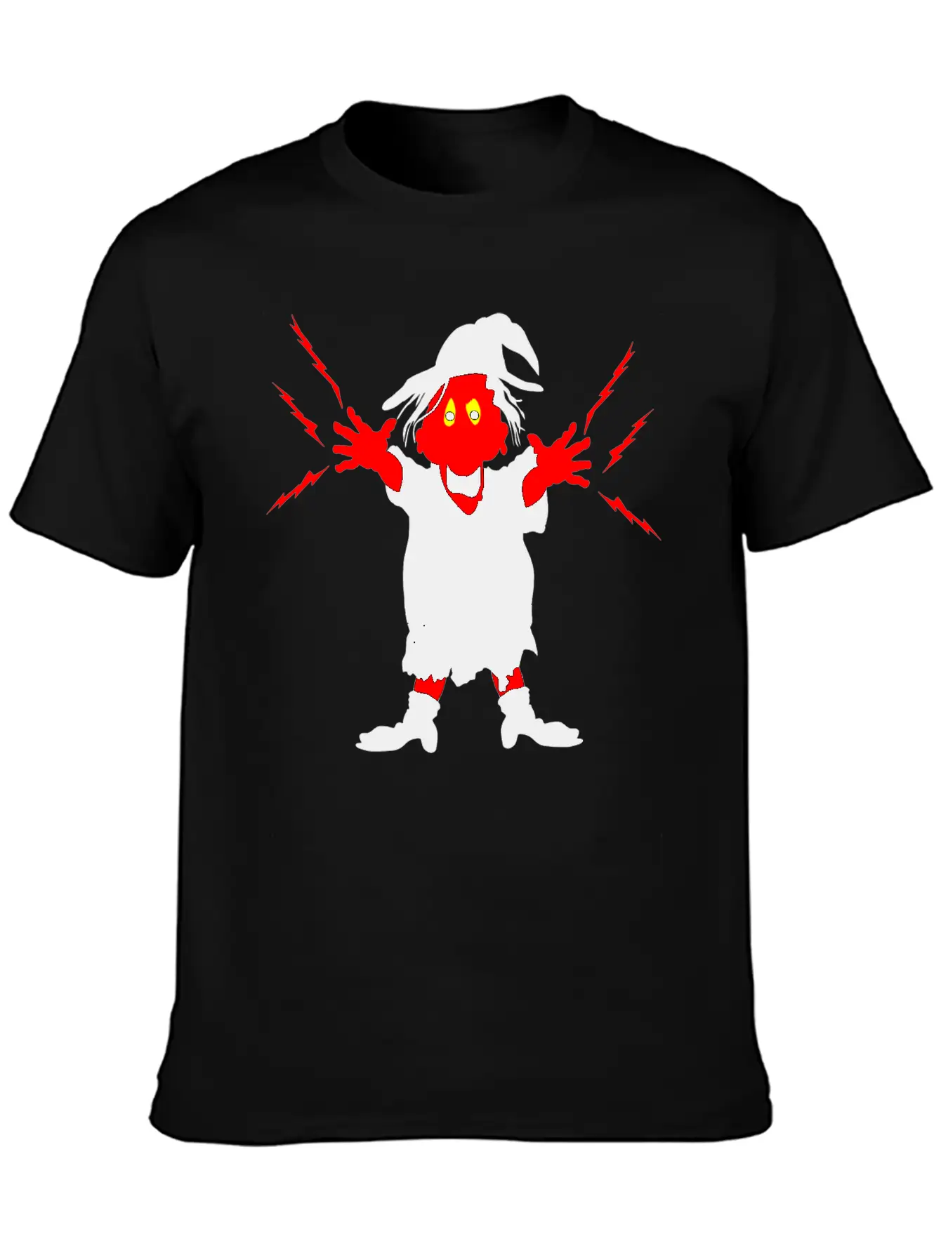 Ugly Witch With Magic Forces Lightning Stylish Everyday T-Shirt – Unisex Basic Cotton Tee