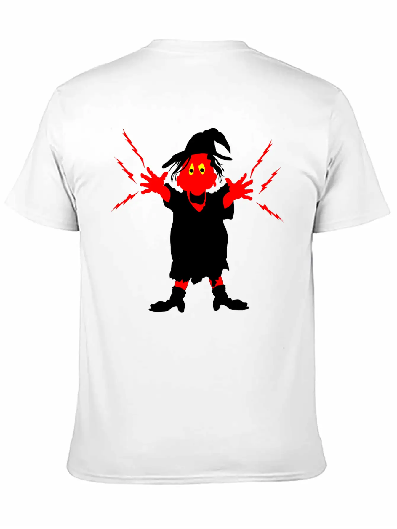 Ugly Witch With Magic Forces Lightning Stylish Everyday T-Shirt – Unisex Basic Cotton Tee