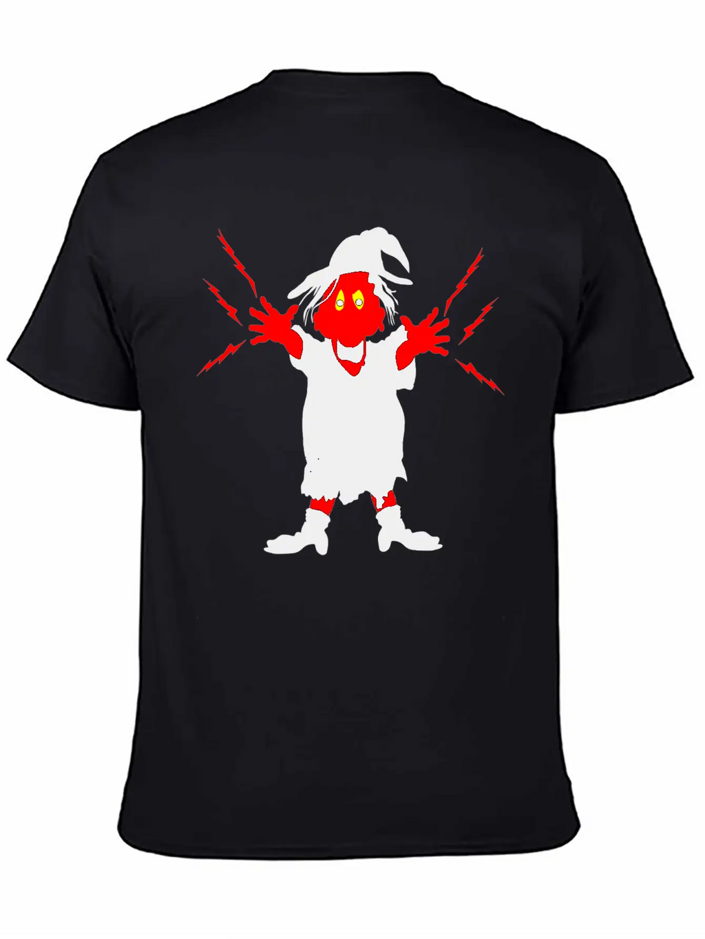 Ugly Witch With Magic Forces Lightning Stylish Everyday T-Shirt – Unisex Basic Cotton Tee