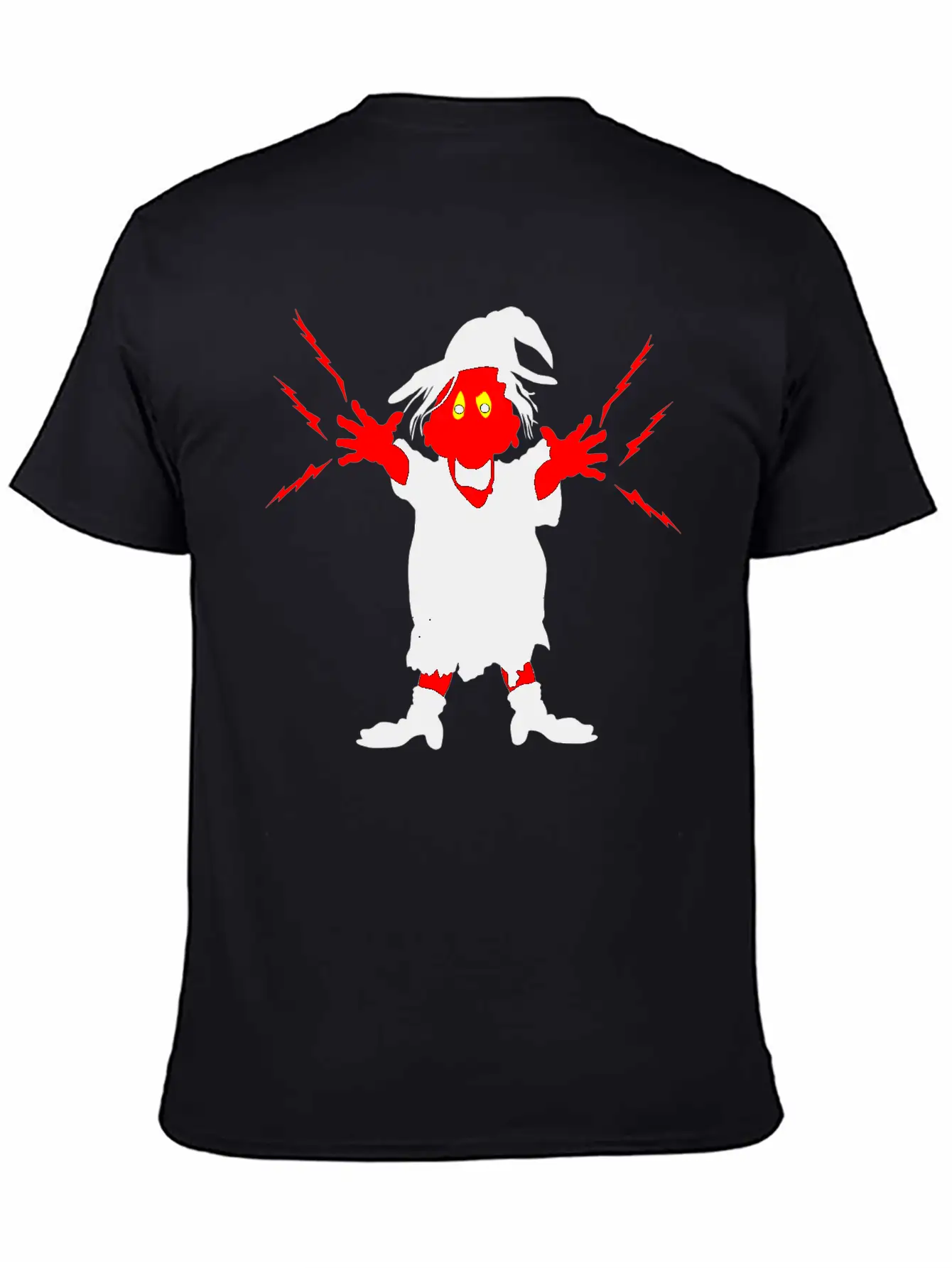Ugly Witch With Magic Forces Lightning Stylish Everyday T-Shirt – Unisex Basic Cotton Tee