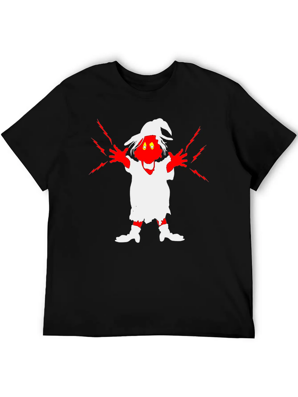 Ugly Witch With Magic Forces Lightning Stylish Everyday T-Shirt – Unisex Basic Cotton Tee