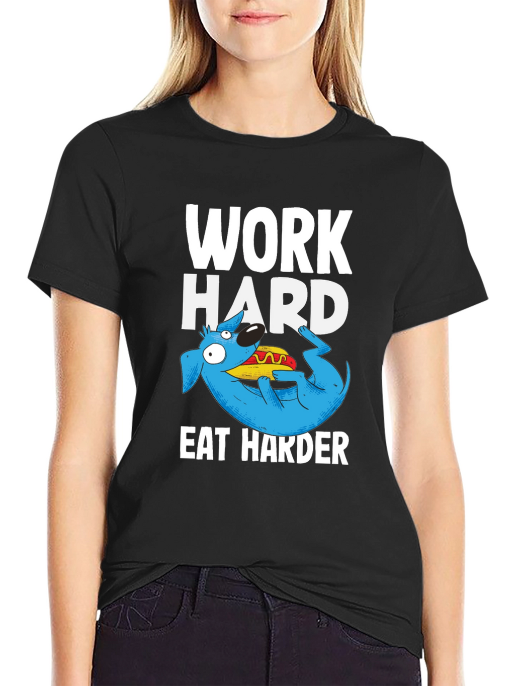 Work Hard Eat Harder Graphic T-Shirt