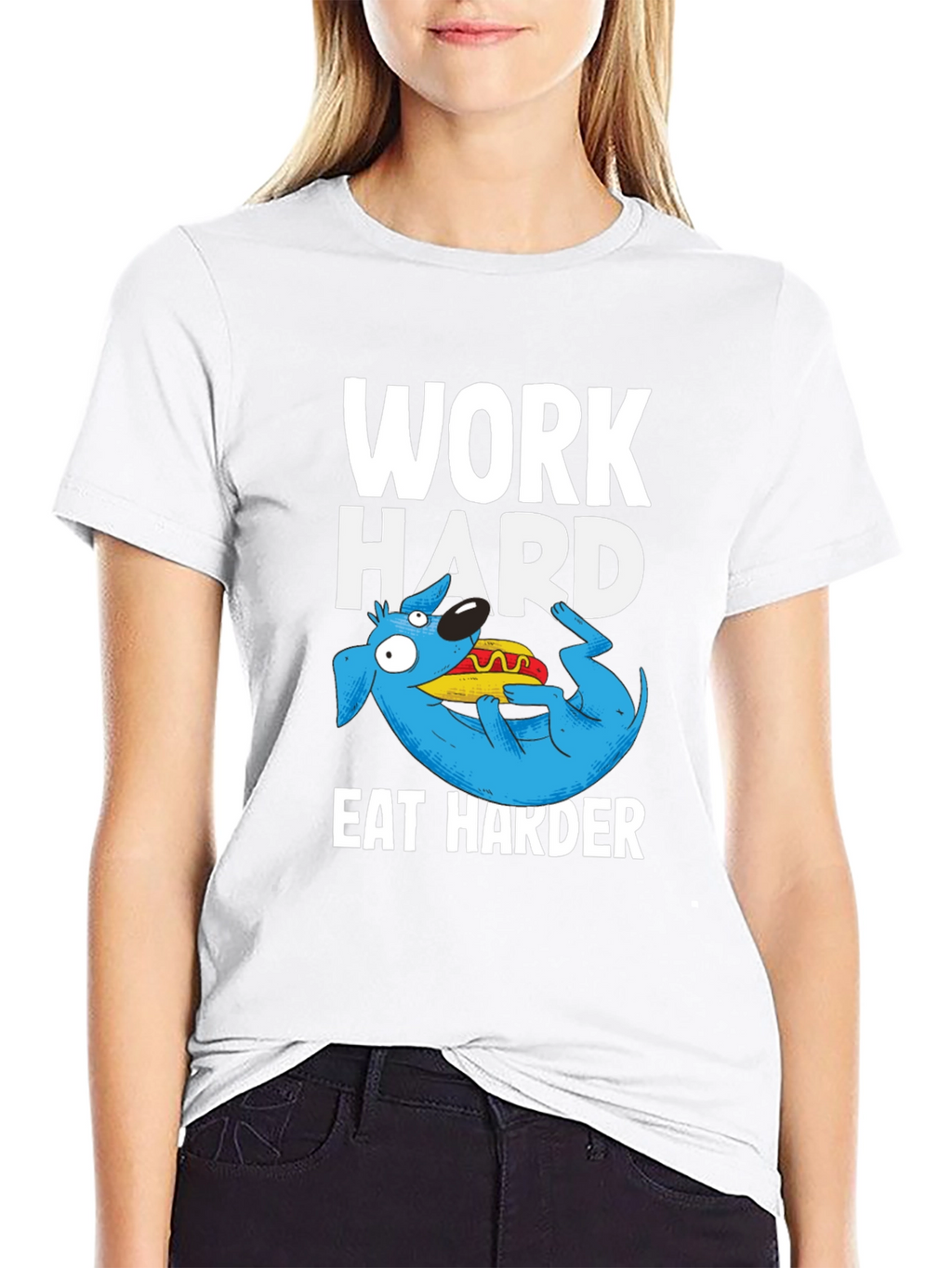 Work Hard Eat Harder Graphic T-Shirt