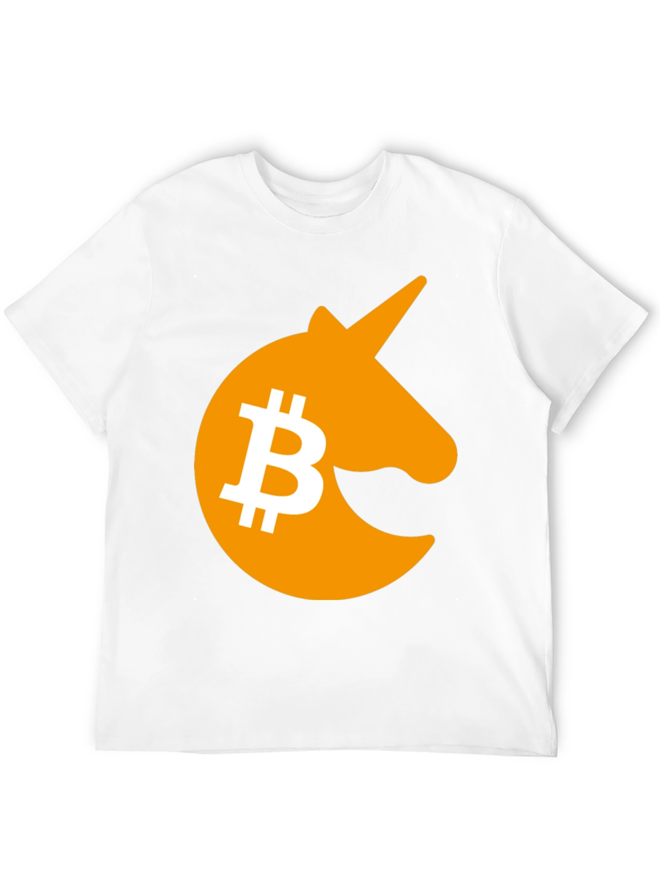 Bitcoin Unicorn Graphic T-Shirt - Black Crypto Tee