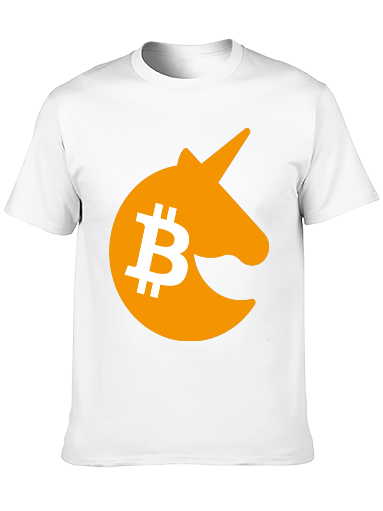 Bitcoin Unicorn Graphic T-Shirt - Black Crypto Tee