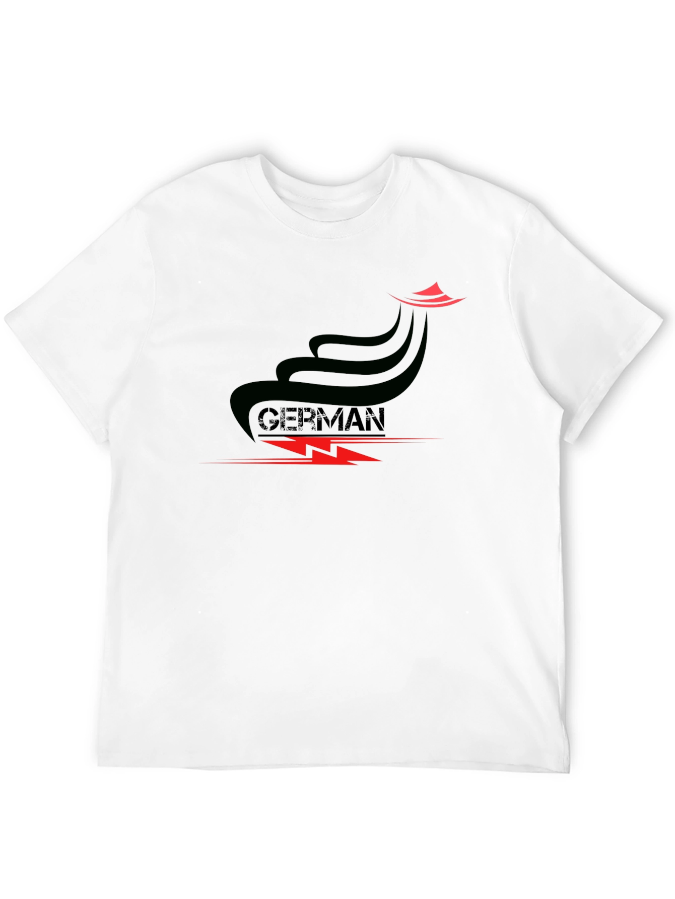 German Style Black Graphic Tee