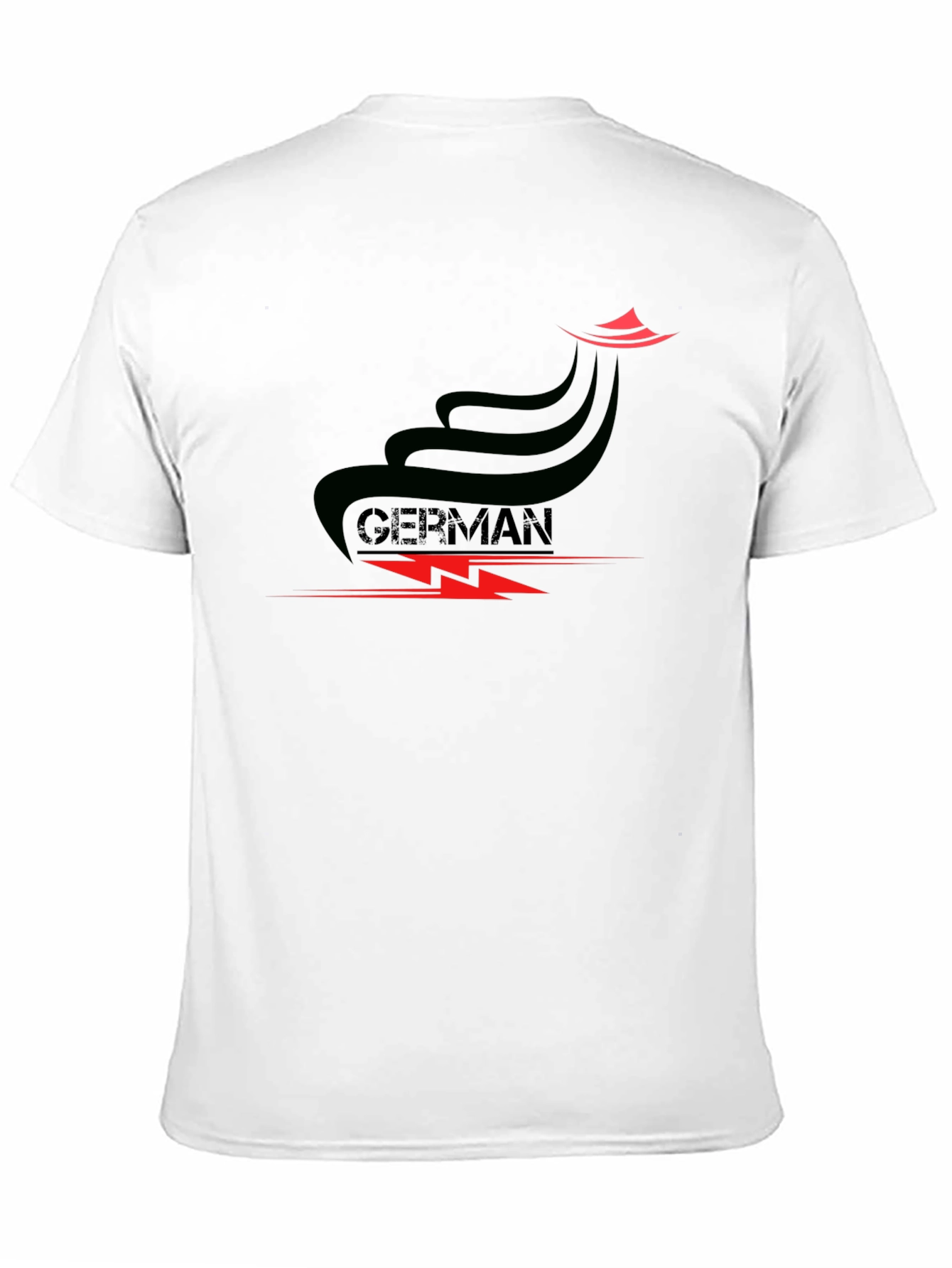 German Style Black Graphic Tee