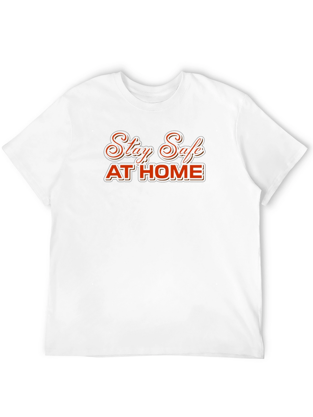 Stay Safe at Home Black T-Shirt