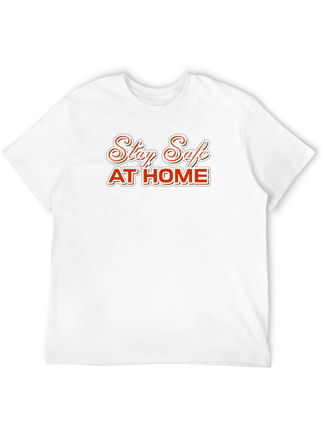 Stay Safe at Home Black T-Shirt
