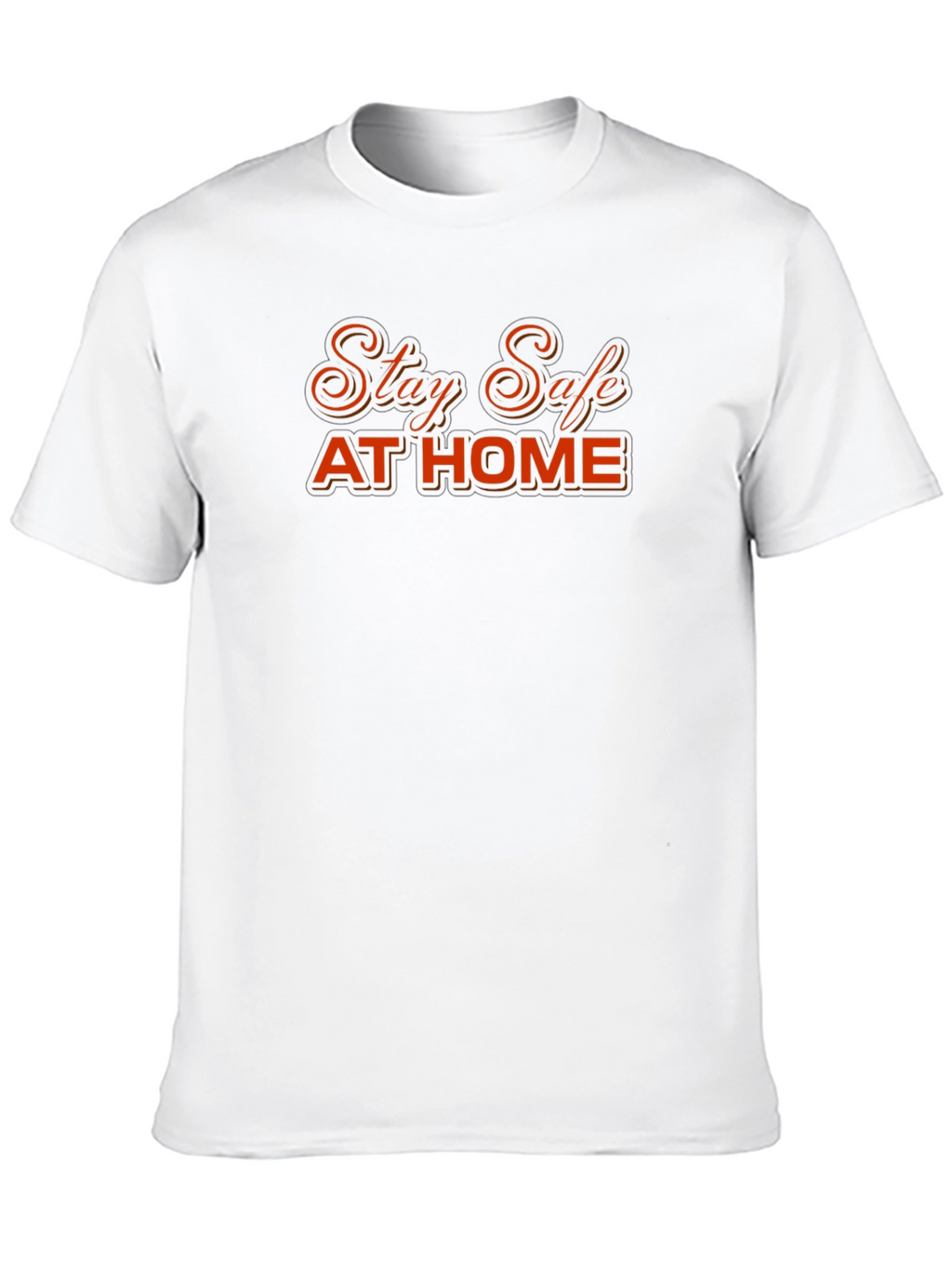 Stay Safe at Home Black T-Shirt