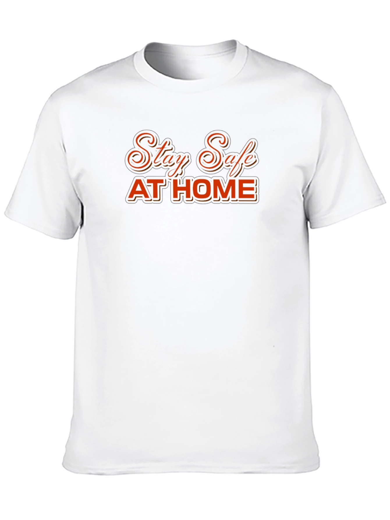 Stay Safe at Home Black T-Shirt
