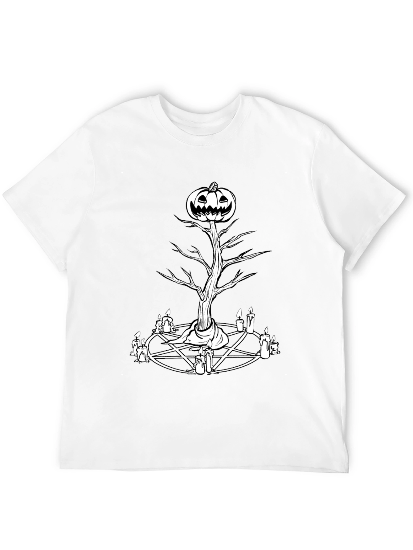 Halloween Pumpkin Pentagram T-Shirt