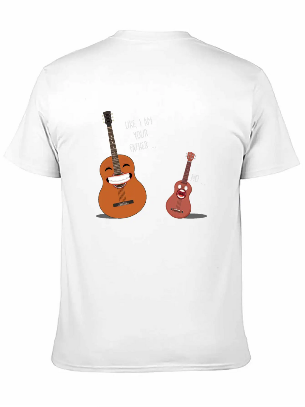 Uke Father Guitar Ukulele Acoustic Instrument Gift Relaxed Everyday Tee – Lightweight And Durable Cotton
