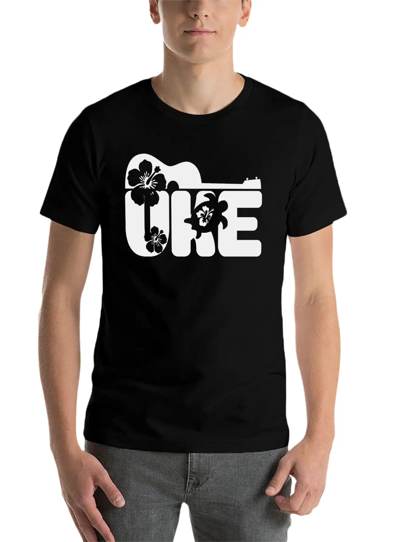 Uke Gift Ukulele Musician Hawaii Breathable Soft Cotton T-Shirt – Timeless Casual Look