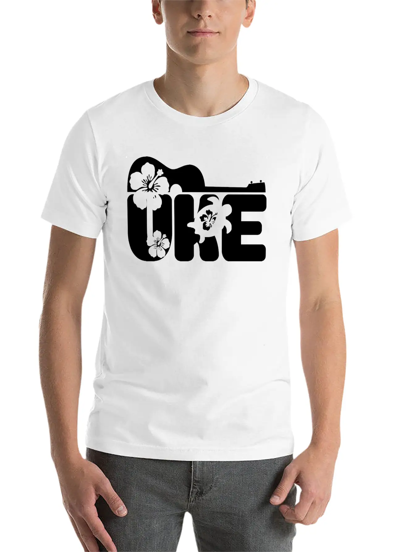 Uke Gift Ukulele Musician Hawaii Breathable Soft Cotton T-Shirt – Timeless Casual Look