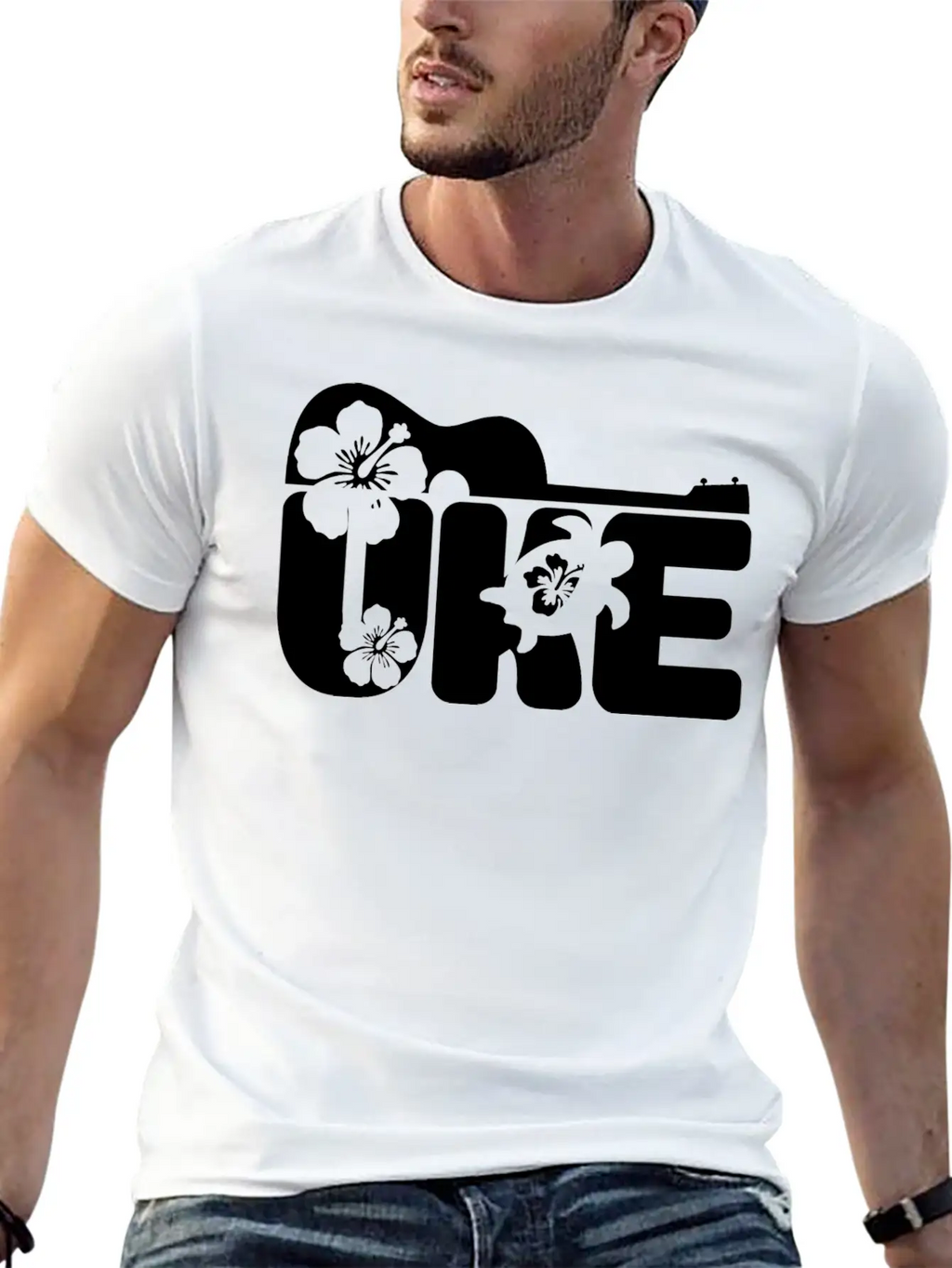 Uke Gift Ukulele Musician Hawaii Breathable Soft Cotton T-Shirt – Timeless Casual Look