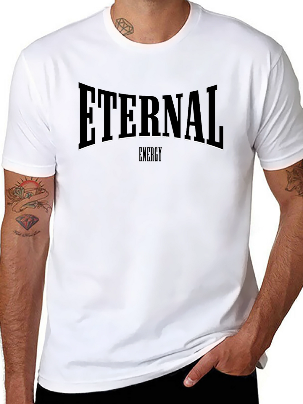 Eternal Energy Black Graphic T-Shirt