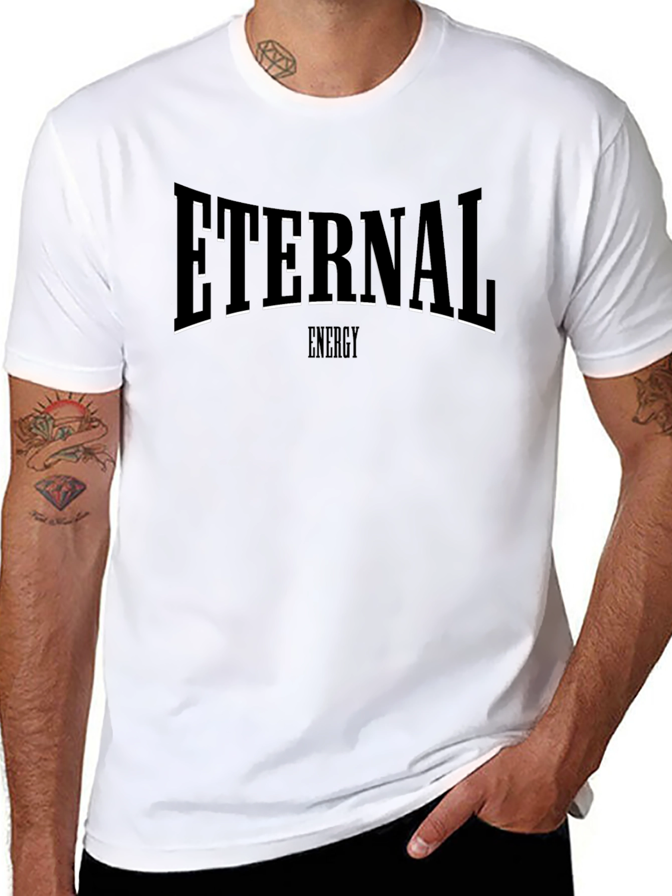 Eternal Energy Black Graphic T-Shirt