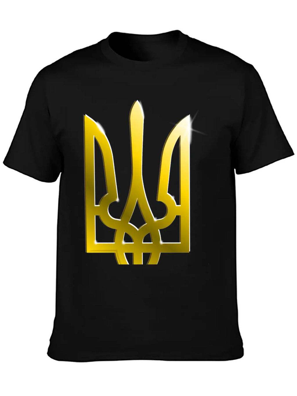 Ukraine Coat Of Arms Gradient Breathable Graphic T-Shirt – Perfect For Casual Days