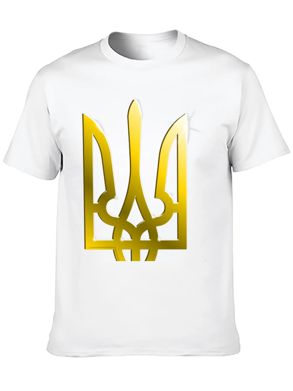 Ukraine Coat Of Arms Gradient Breathable Graphic T-Shirt – Perfect For Casual Days