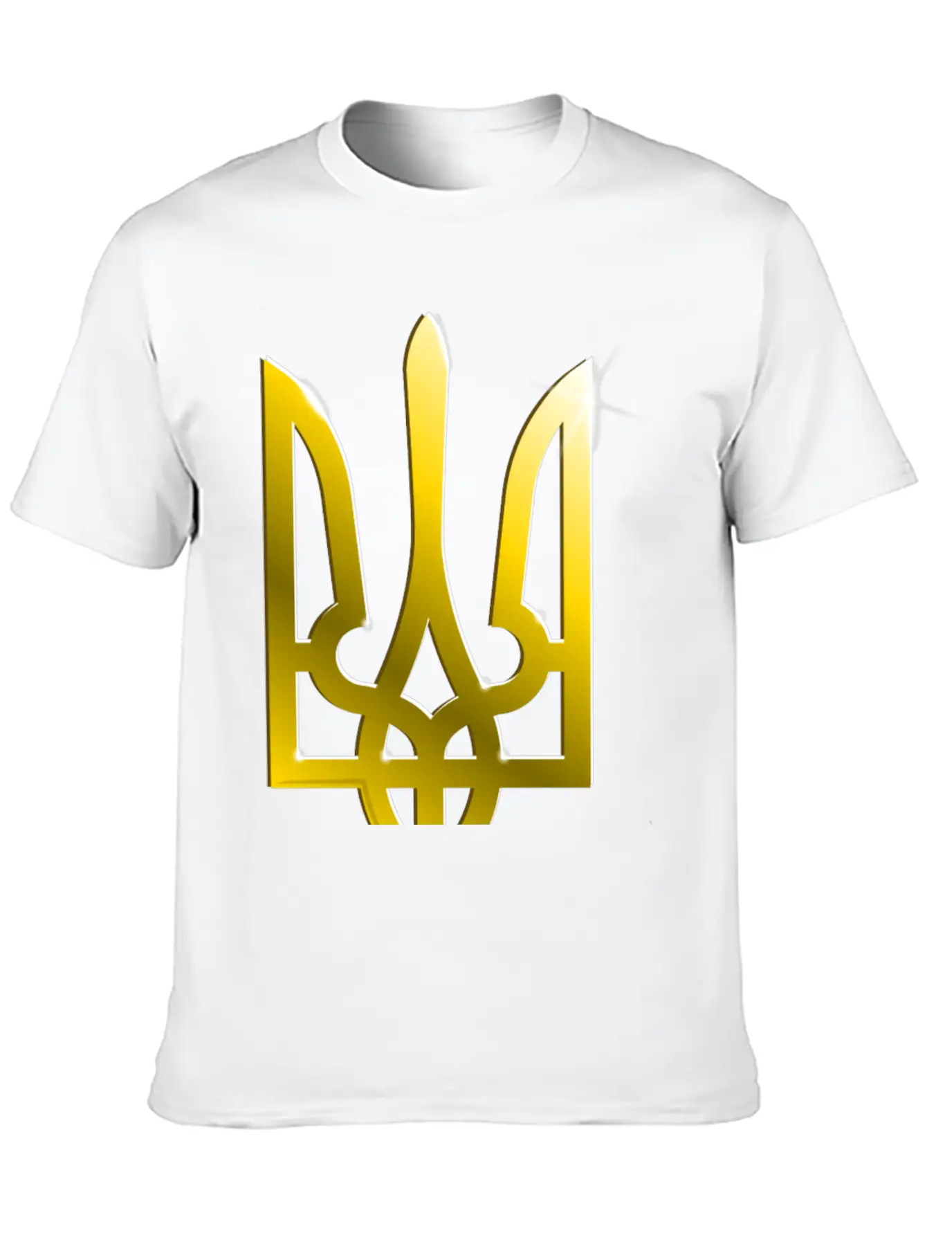 Ukraine Coat Of Arms Gradient Breathable Graphic T-Shirt – Perfect For Casual Days