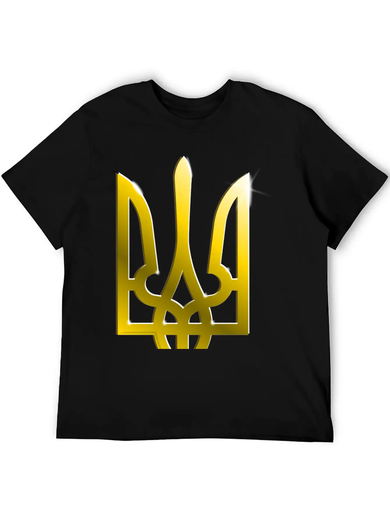 Ukraine Coat Of Arms Gradient Breathable Graphic T-Shirt – Perfect For Casual Days