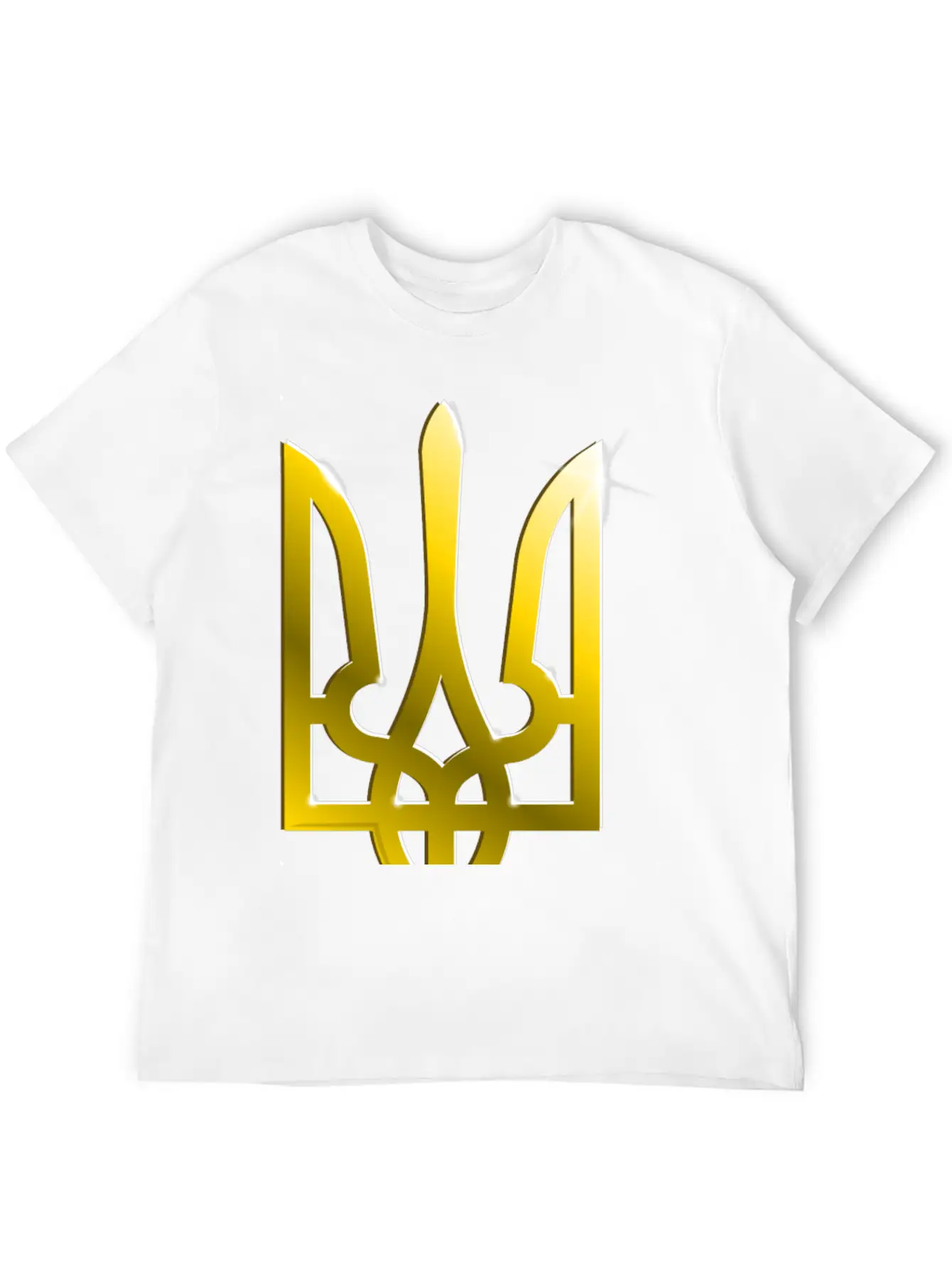 Ukraine Coat Of Arms Gradient Breathable Graphic T-Shirt – Perfect For Casual Days
