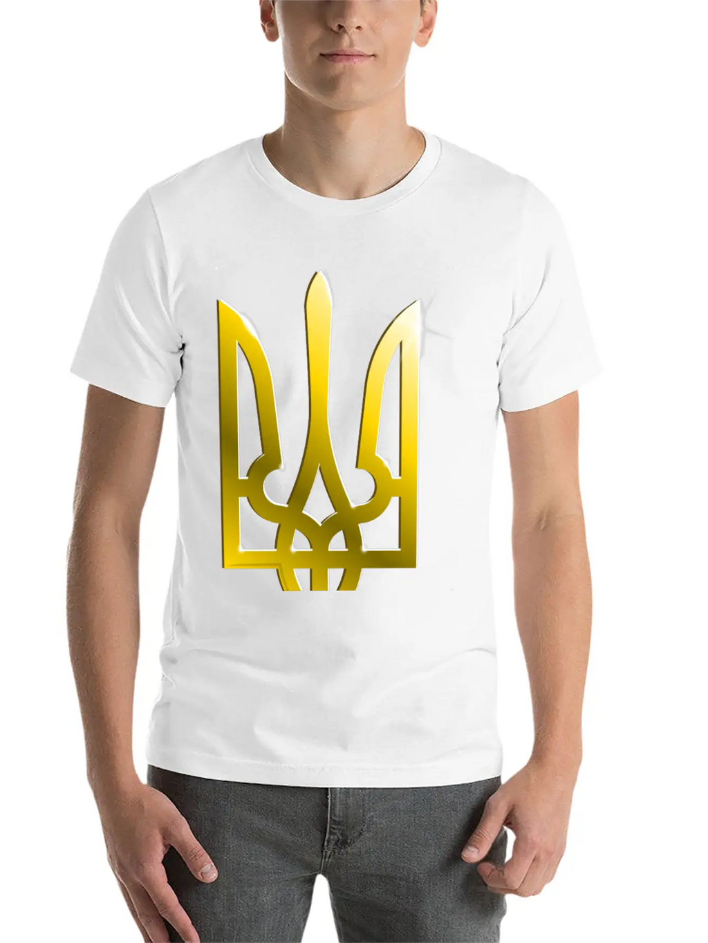 Ukraine Coat Of Arms Gradient Breathable Graphic T-Shirt – Perfect For Casual Days