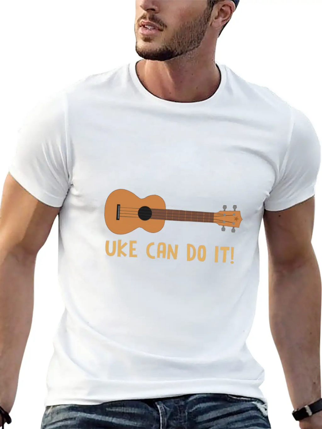 Ukulele For Guitar Ukulele Lover Basic Graphic T-Shirt – Daily Comfort In Soft Cotton