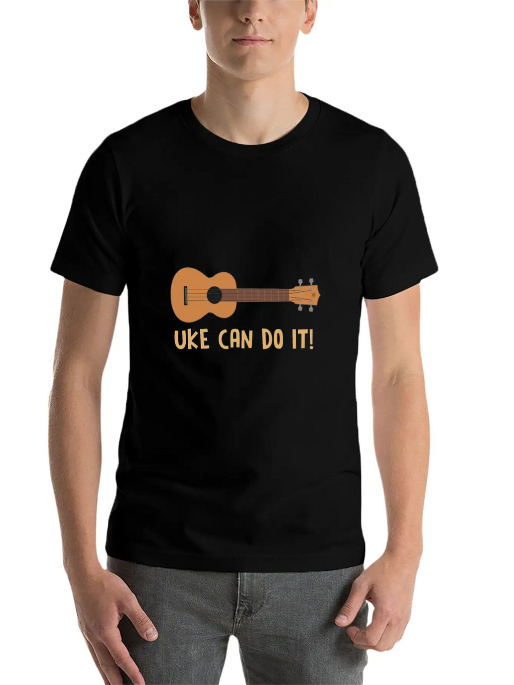 Ukulele For Guitar Ukulele Lover Basic Graphic T-Shirt – Daily Comfort In Soft Cotton
