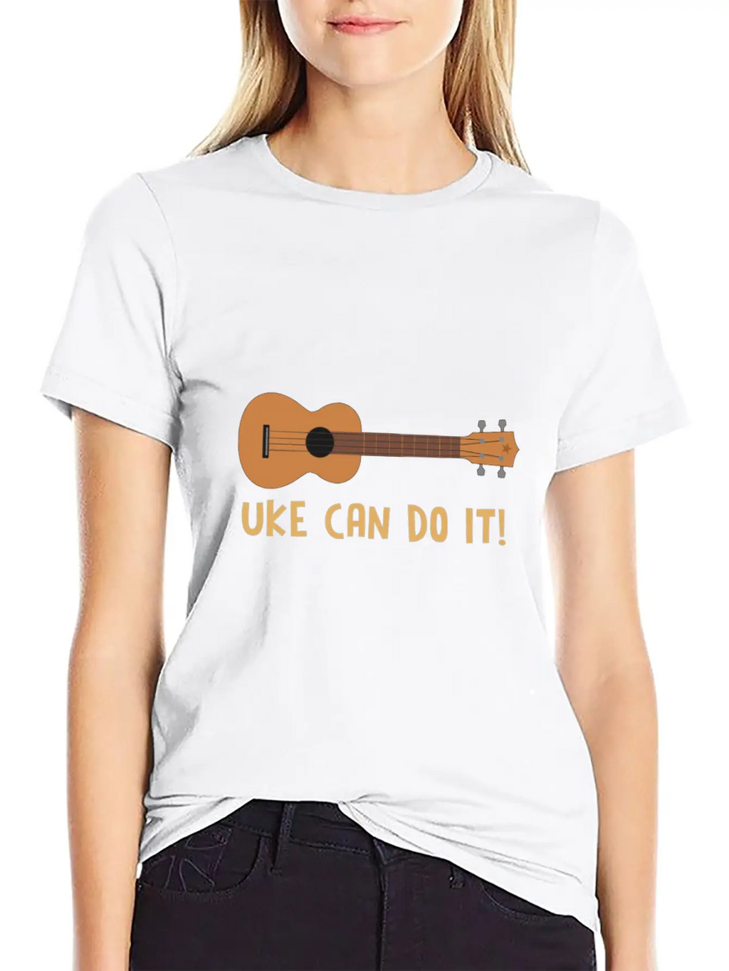 Ukulele For Guitar Ukulele Lover Basic Graphic T-Shirt – Daily Comfort In Soft Cotton