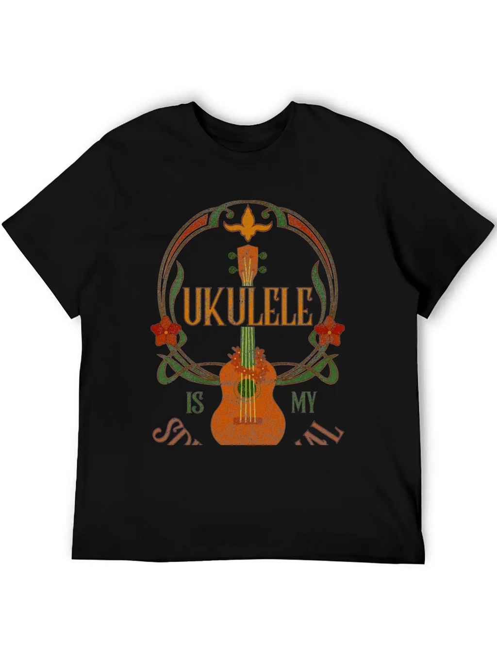 Ukulele Is My Spirit Animal Classic Cotton Tee – Unisex Comfort For Any Season