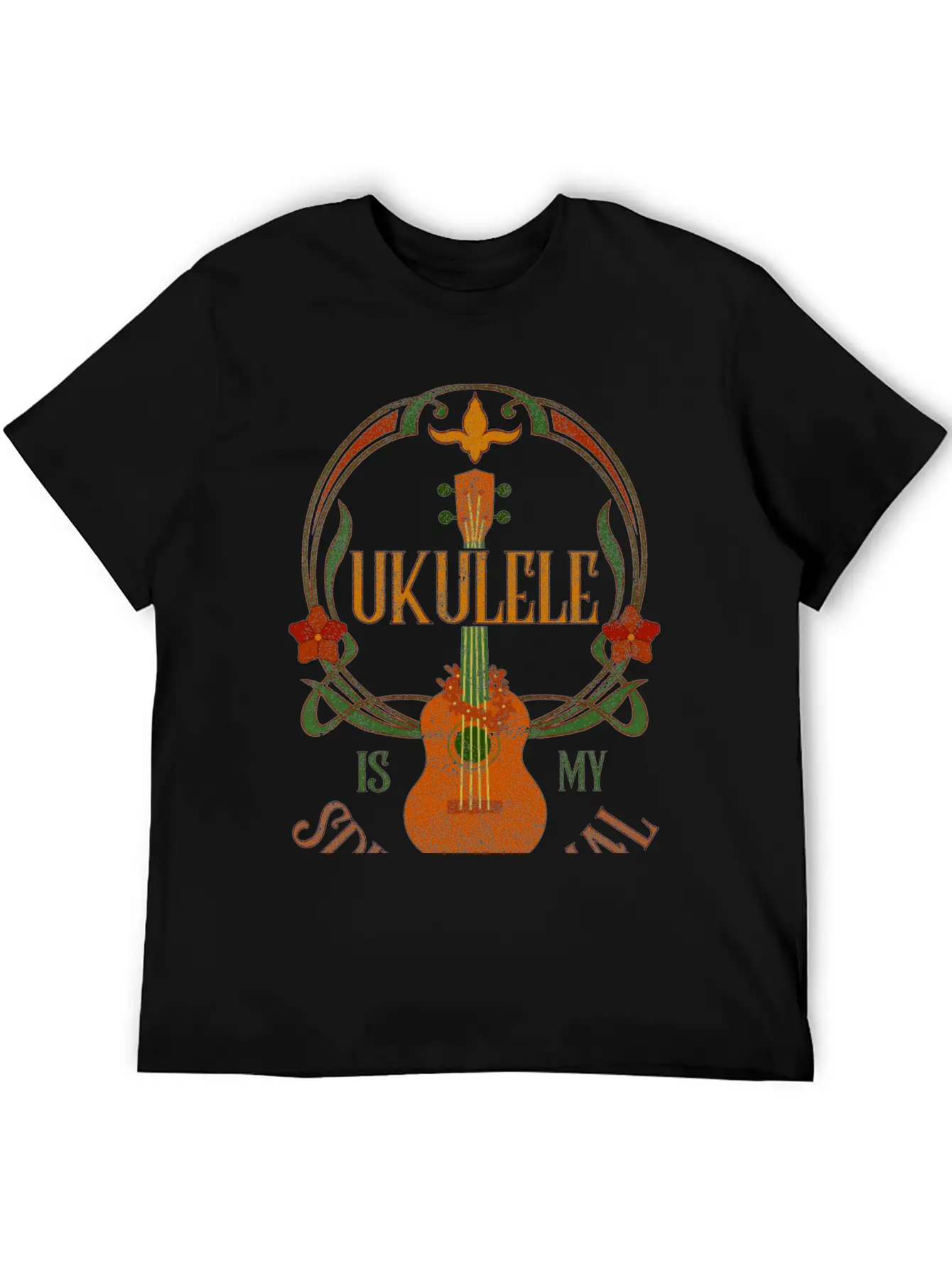 Ukulele Is My Spirit Animal Classic Cotton Tee – Unisex Comfort For Any Season