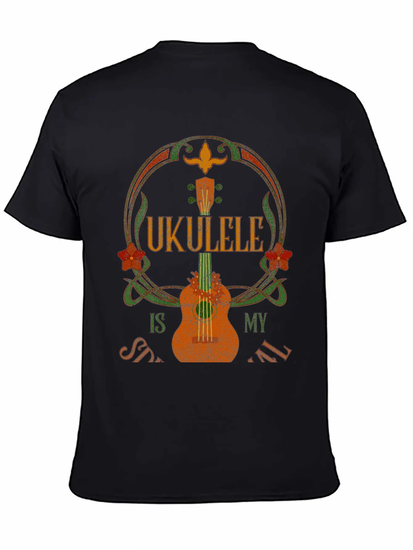 Ukulele Is My Spirit Animal Classic Cotton Tee – Unisex Comfort For Any Season