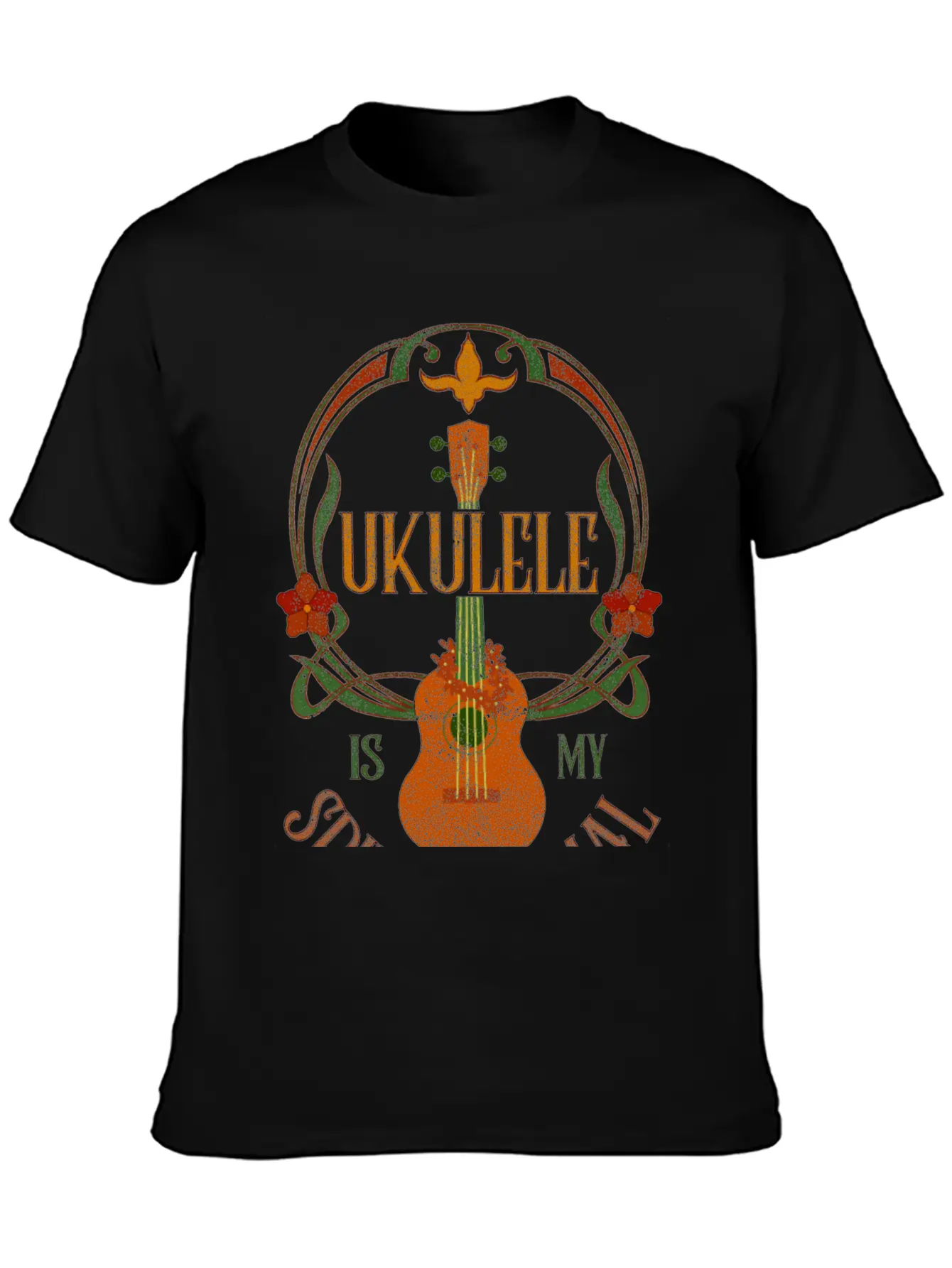 Ukulele Is My Spirit Animal Classic Cotton Tee – Unisex Comfort For Any Season