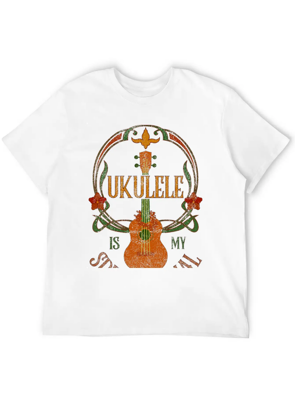 Ukulele Is My Spirit Animal Classic Cotton Tee – Unisex Comfort For Any Season