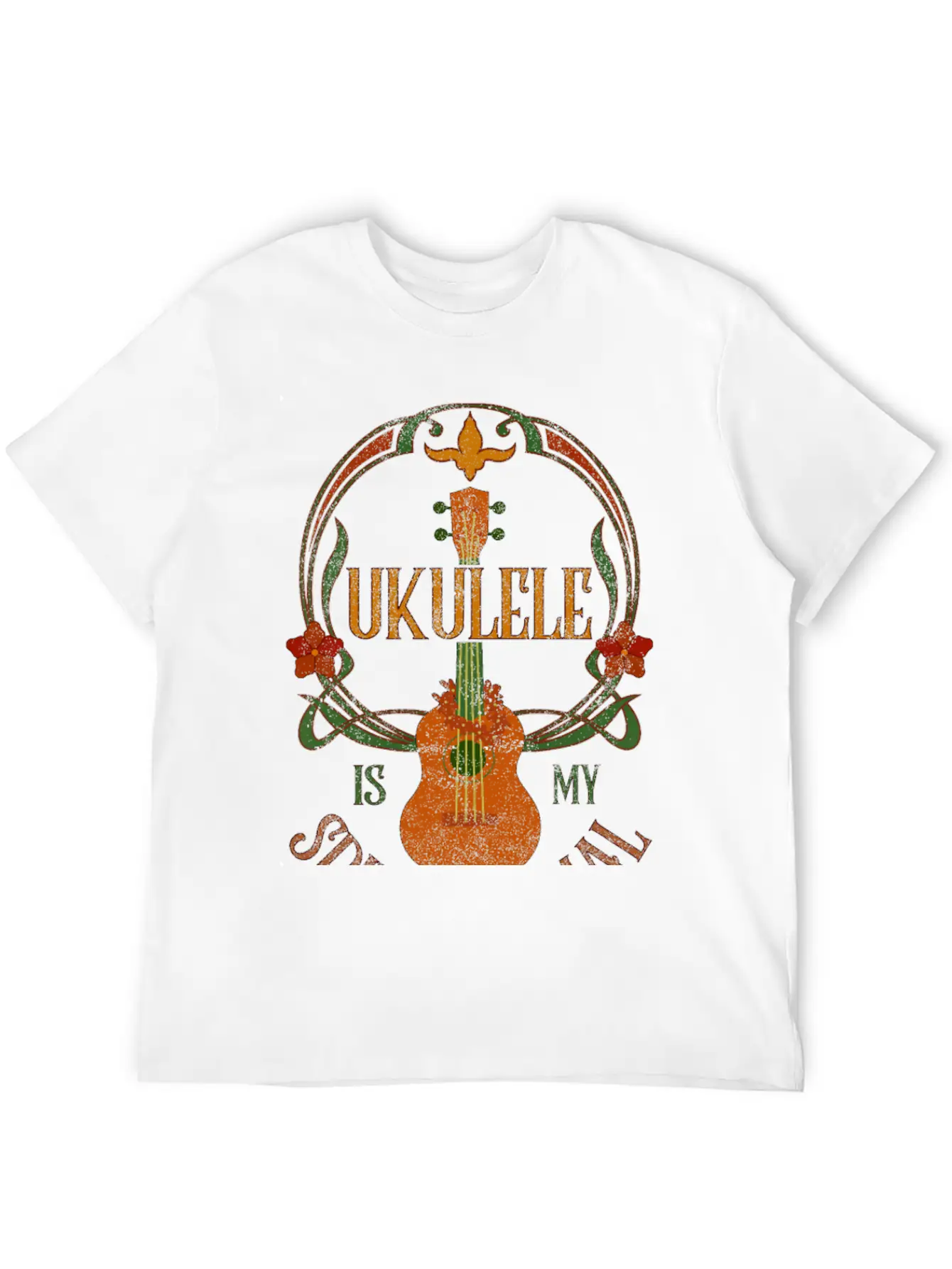 Ukulele Is My Spirit Animal Classic Cotton Tee – Unisex Comfort For Any Season