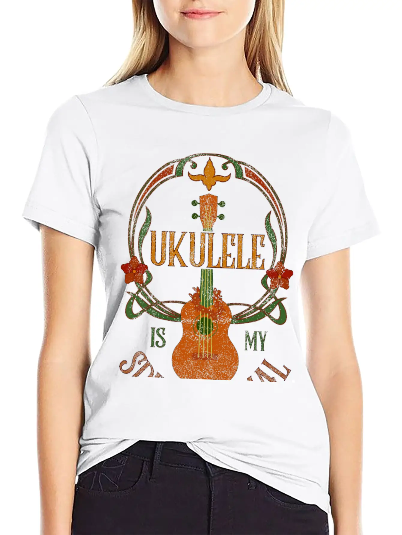 Ukulele Is My Spirit Animal Classic Cotton Tee – Unisex Comfort For Any Season