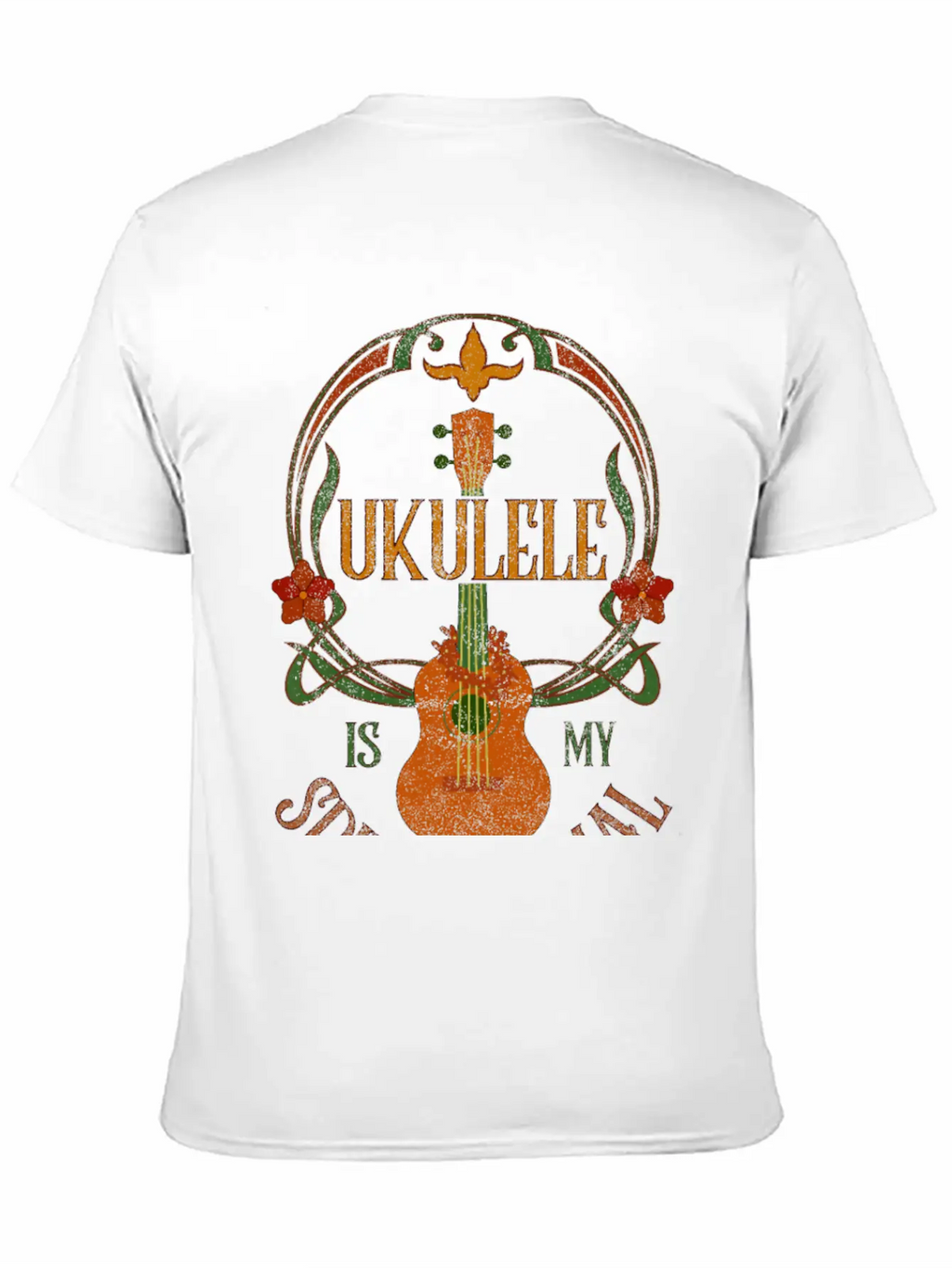 Ukulele Is My Spirit Animal Classic Cotton Tee – Unisex Comfort For Any Season